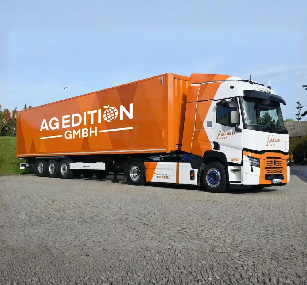 AG Edition GmbH LKW für europaweite Belieferung